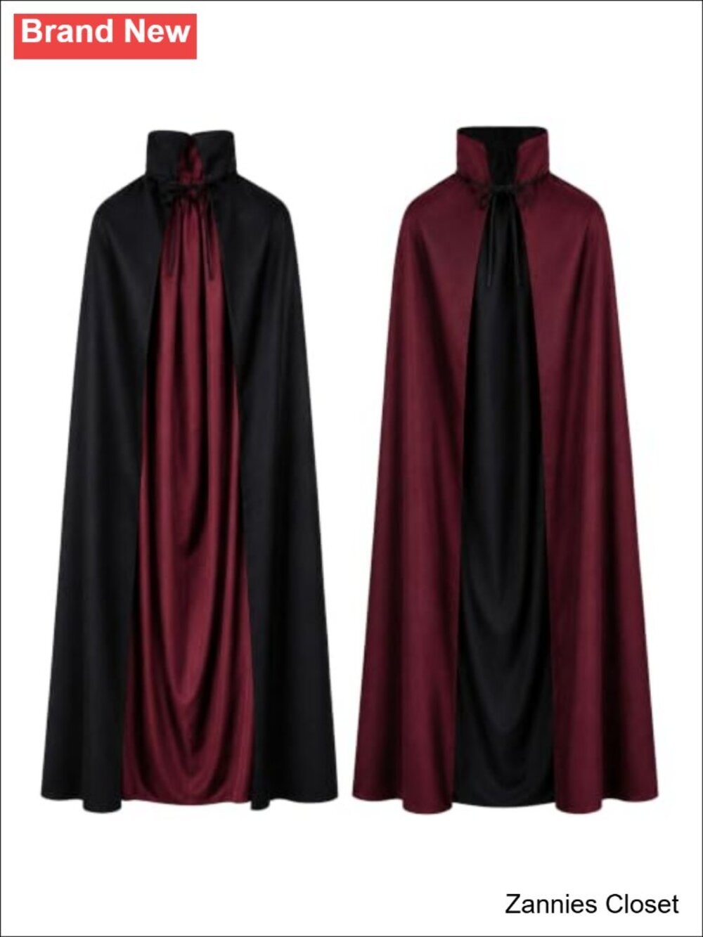👻 Unisex Reversible Knitted Cape Halloween Witch Masquerade Cloak Costume